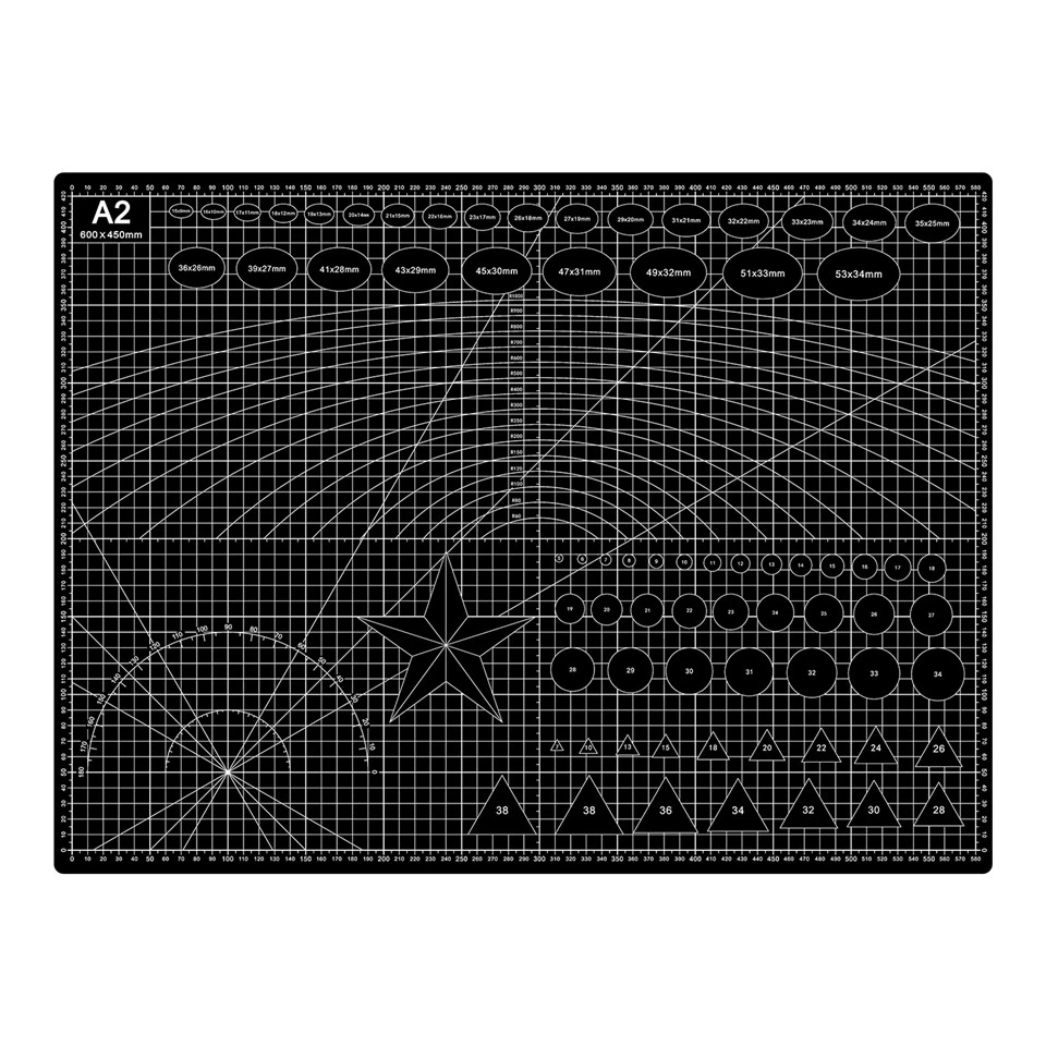 Czarna samogojąca się mata do cięcia